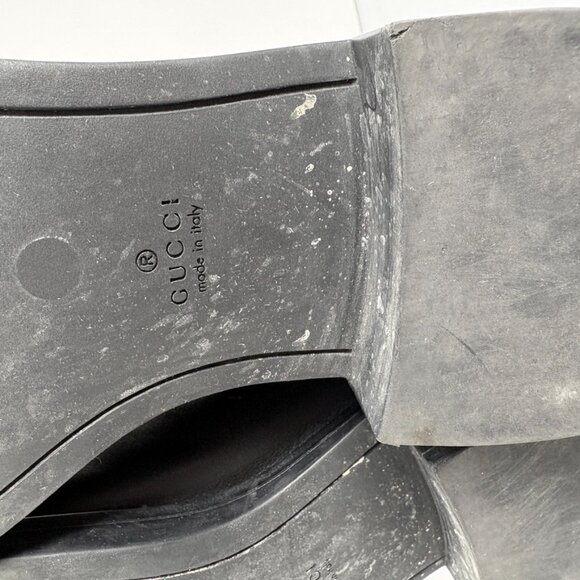 Gucci Microguccissima Leather Ankle Boots Black Size 37.5 / 7.5 - Picture 11 of 13